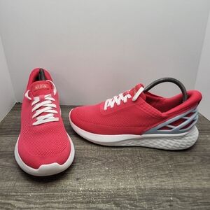 Kizik Athens Shoes Womens Size 9.5 Wide Mens 8 Red Sneakers Hands Free